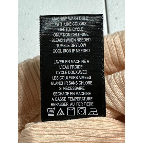 AFRM Torino Lined Maxi‎ Bodycon Pencil Skirt Ribbed Knit Stretch Cream Tan NWT S - Picture 7 of 8